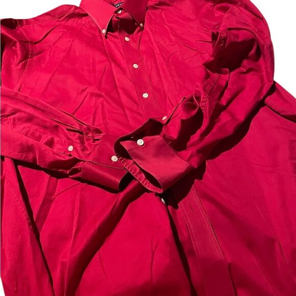 Izod size 17 1/2 34/35 like new Men's Red Dress Shirt - Picture 1 of 2